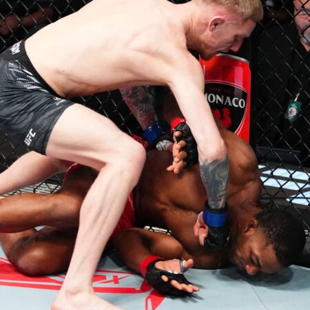 ‘Damn, that was brutal’: Pros react to Sam Patterson’s upset knockout of Danny Barlow at UFC Vegas 103