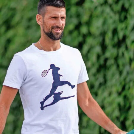 Novak Djokovic Supports Federico Gomez