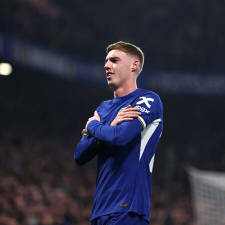 Cole Palmer Celebrates Chelsea Goal with a Beer