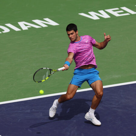 Alcaraz Unleashes 181 km/h Forehand at Indian Wells