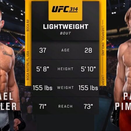 पैडी पिम्बलेट ने UFC 314 में माइकल चांडलर के साथ मुकाबले के लिए भविष्यवाणी करते हैं