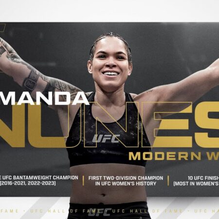 Аманда Нуньес растрогалась во время объявления о включении в Зал славы UFC