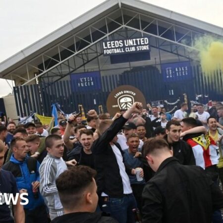 Leeds United Promotion Celebration Incident