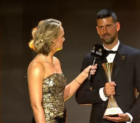 टेनिस सम्राट नोवाक जोकोविच और फुटबॉल के बादशाह क्रिस्टियानो रोनाल्डो की ऐतिहासिक मुलाकात: ‘साल का सर्वश्रेष्ठ एथलीट’ पुरस्कार और एक विनम्र प्रतिक्रिया
